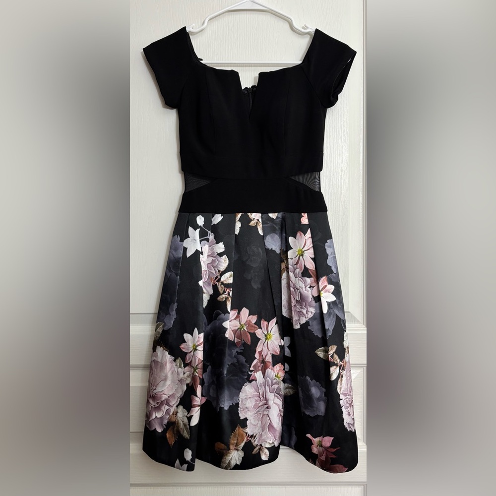 Xscape On-or-Off-the-Shoulder Fit and Flare Dress